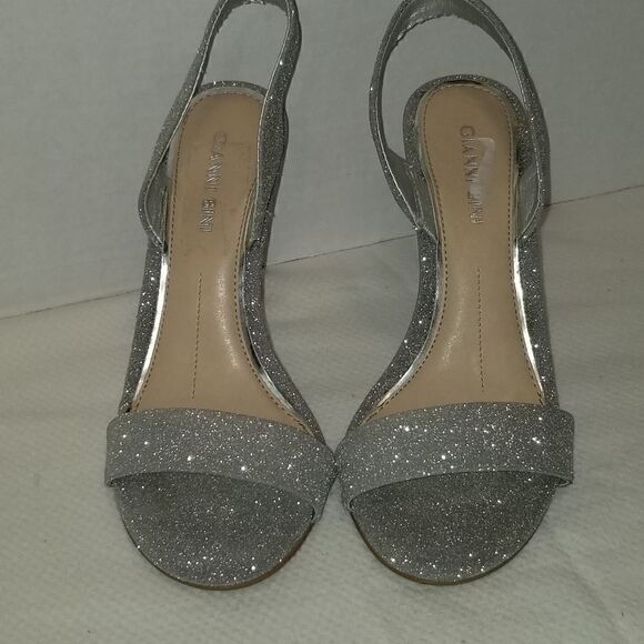 Silver Gianni Bini Silver Glitter Pumps Ankle pumps 4" heels - Picture 13 of 15
